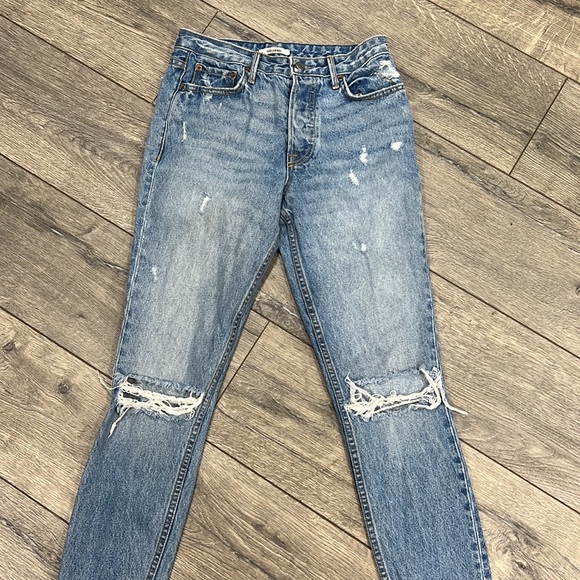 • GRLFRND • Karolina High Rise Skinny Jeans I Put A Spell On You Distressed 26 - Picture 5 of 5